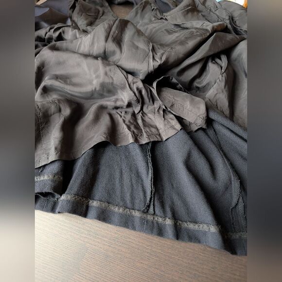 Anne Klein Black Double-Breasted Tuxedo  Dress with Satin Lapels Sz S - Picture 9 of 11